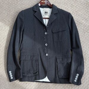 Gilded Age Gray Herringbone Blazer